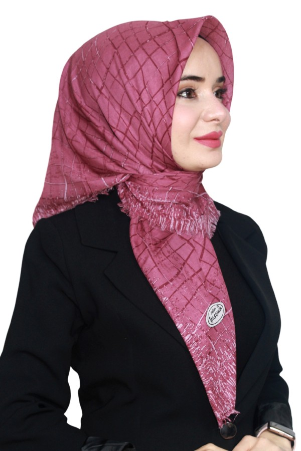 Yasemin Pamuk Flamlı Eşarp 1007-15