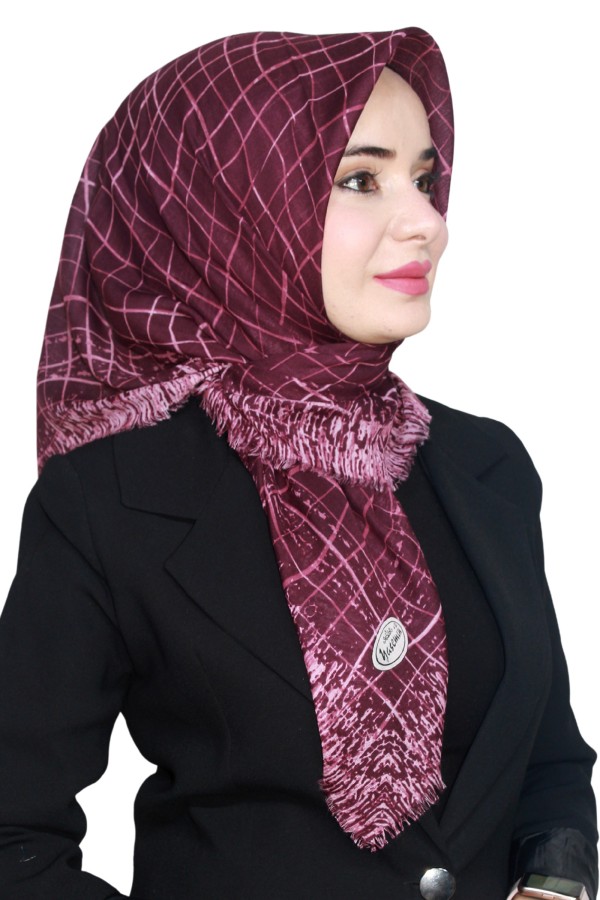 Yasemin Pamuk Flamlı Eşarp 1007-18