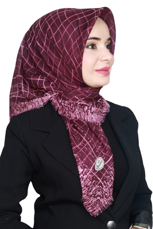 Yasemin Pamuk Flamlı Eşarp 1007-18