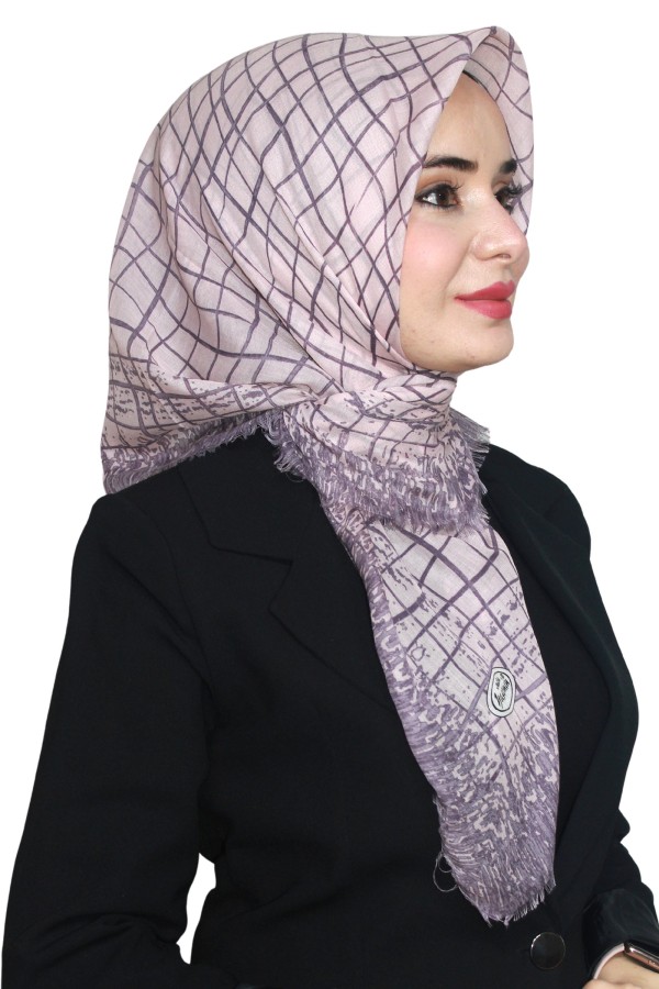 Yasemin Pamuk Flamlı Eşarp 1007-2