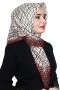 Yasemin Pamuk Flamlı Eşarp 1007-23