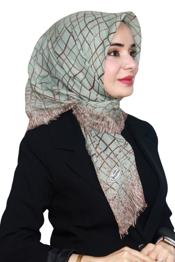 Yasemin Pamuk Flamlı Eşarp 1007-26