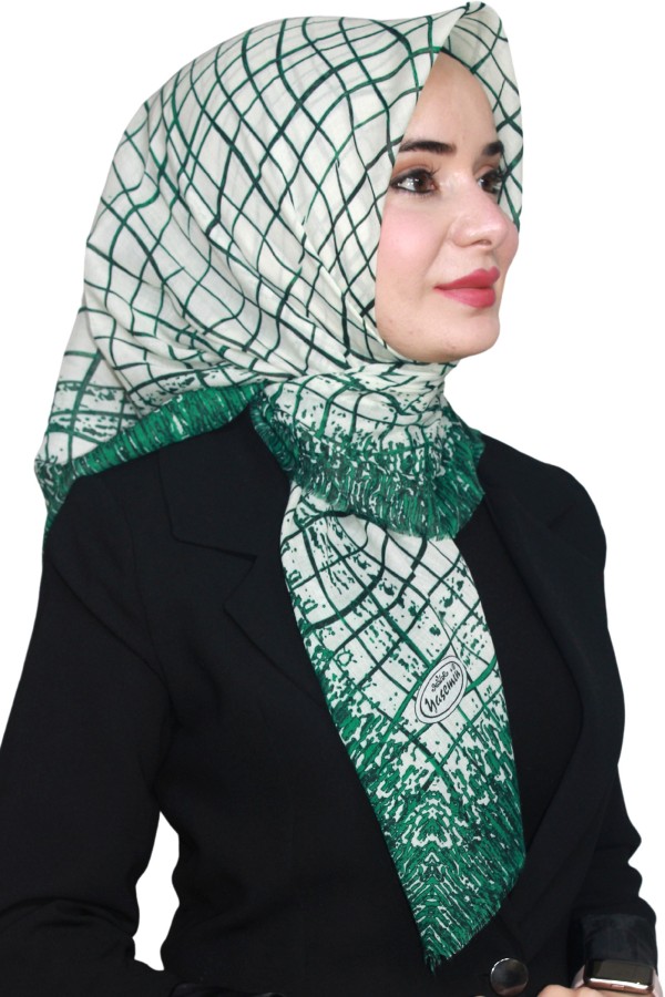 Yasemin Pamuk Flamlı Eşarp 1007-5