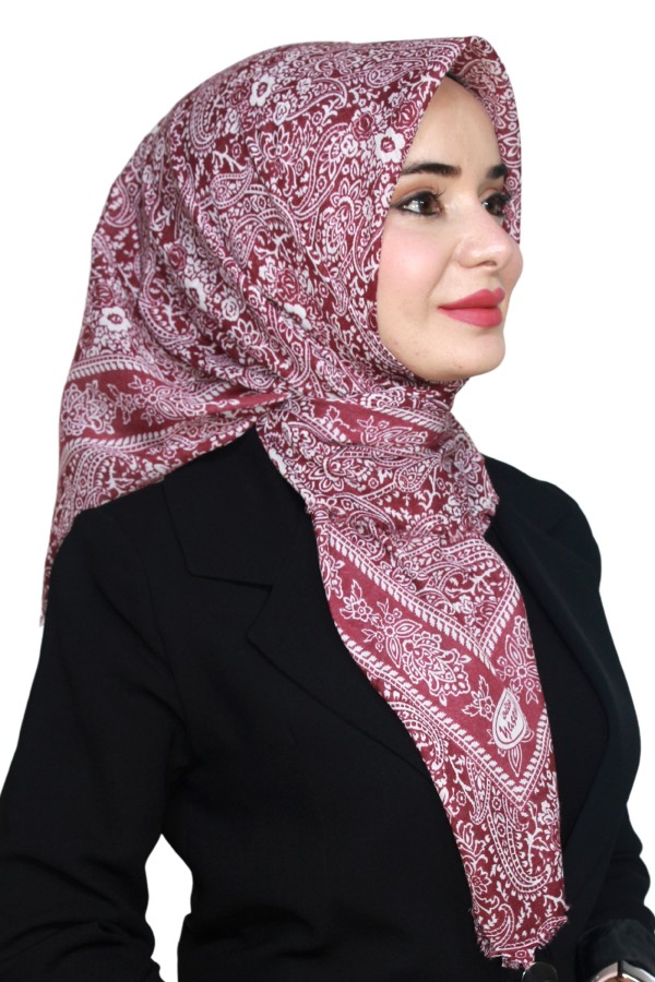 Yasemin Pamuk Flamlı Eşarp 1008-11