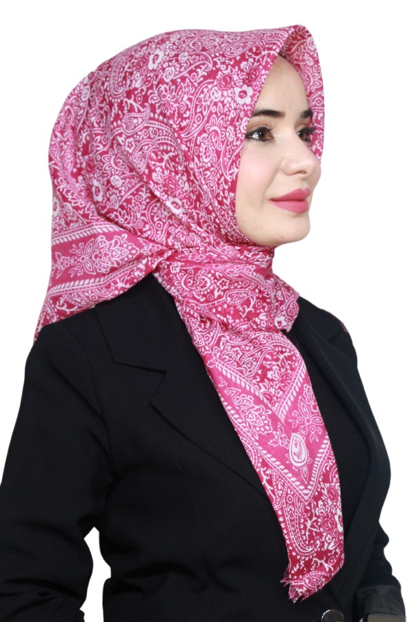 Yasemin Pamuk Flamlı Eşarp 1008-13