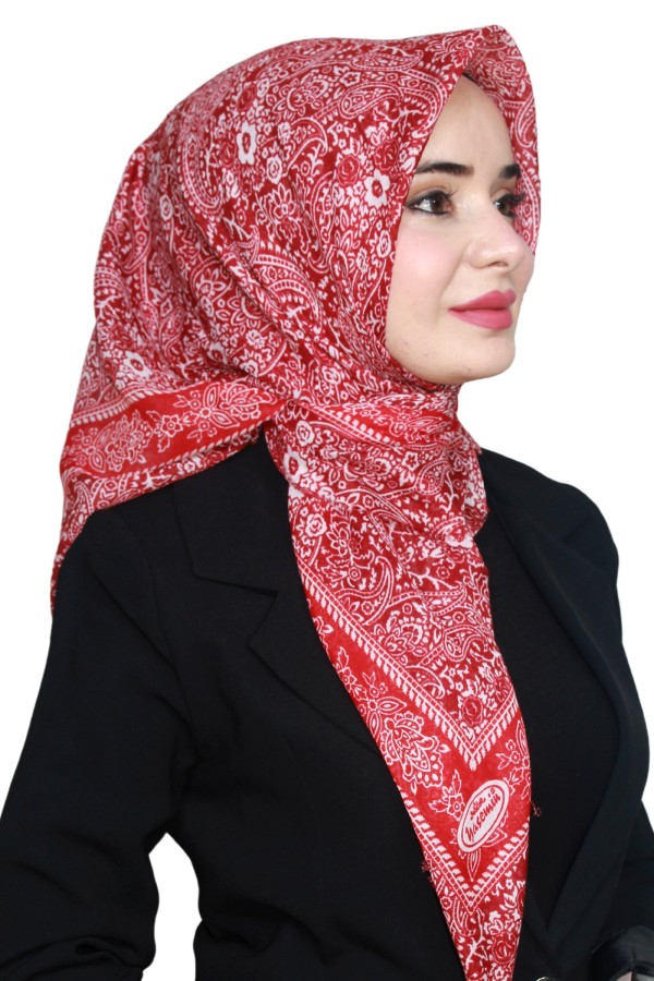 Yasemin Pamuk Flamlı Eşarp 1008-16