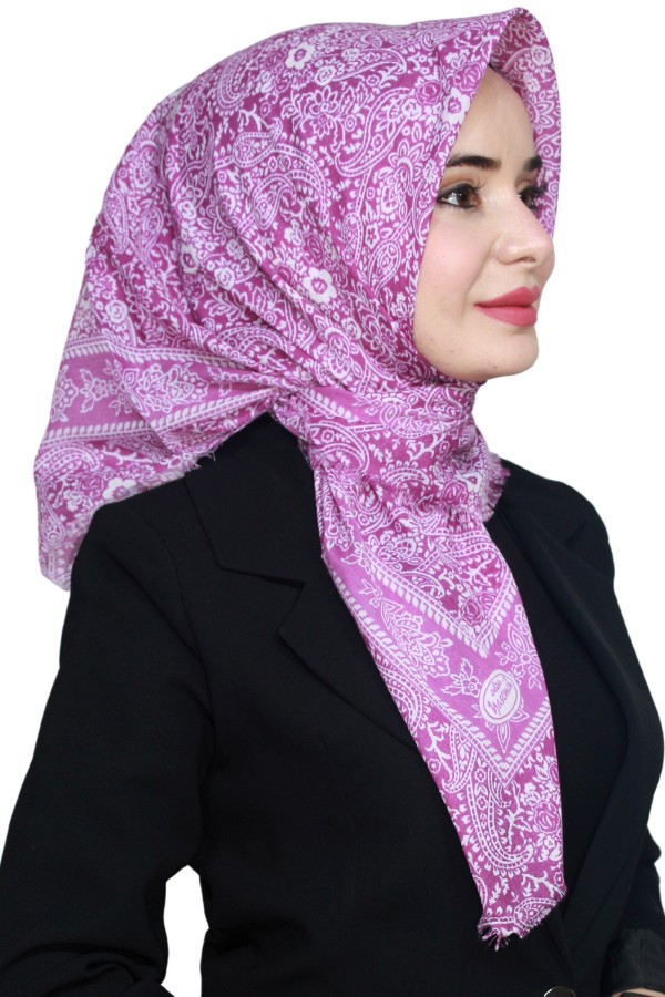 Yasemin Pamuk Flamlı Eşarp 1008-18