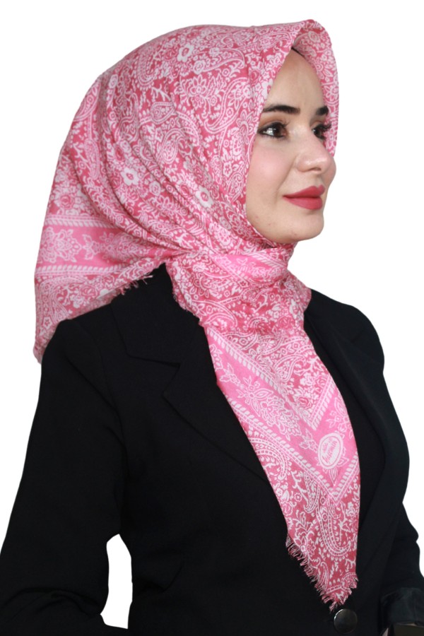 Yasemin Pamuk Flamlı Eşarp 1008-21
