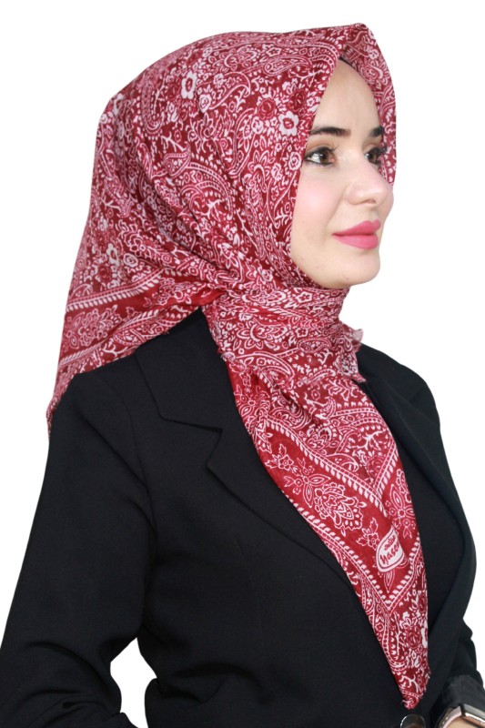 Yasemin Pamuk Flamlı Eşarp 1008-22