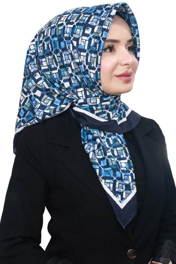 Desenli Bambu Eşarp 4104-10