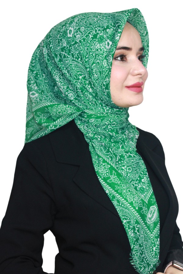 Yasemin Pamuk Flamlı Eşarp 1008-27