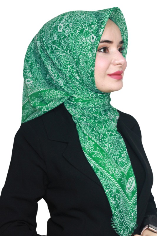Yasemin Pamuk Flamlı Eşarp 1008-27