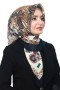 Pamuk Keten Flamlı Eşarp 1048-3