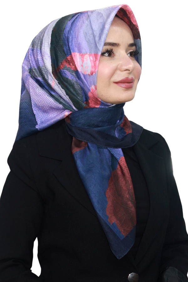 Desenli Bambu Eşarp 4105-9