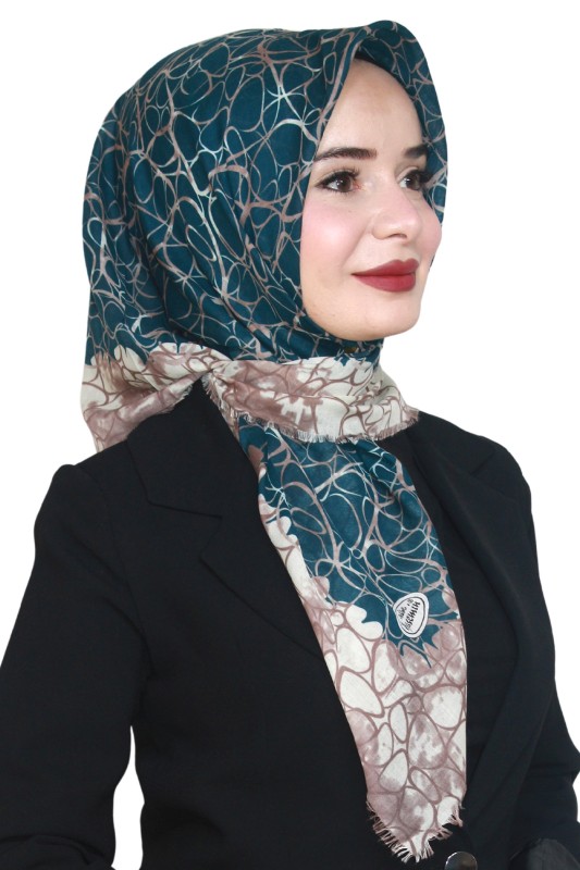 Yasemin Pamuk Flamlı Eşarp 1009-1