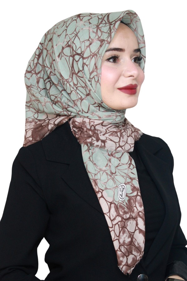 Yasemin Pamuk Flamlı Eşarp 1009-10