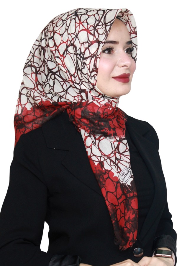 Yasemin Pamuk Flamlı Eşarp 1009-16