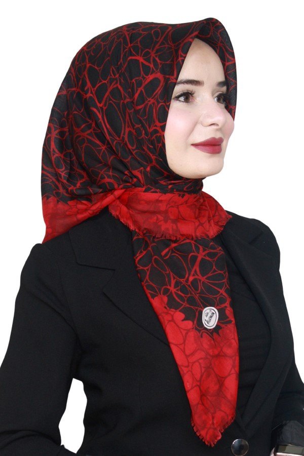 Yasemin Pamuk Flamlı Eşarp 1009-17