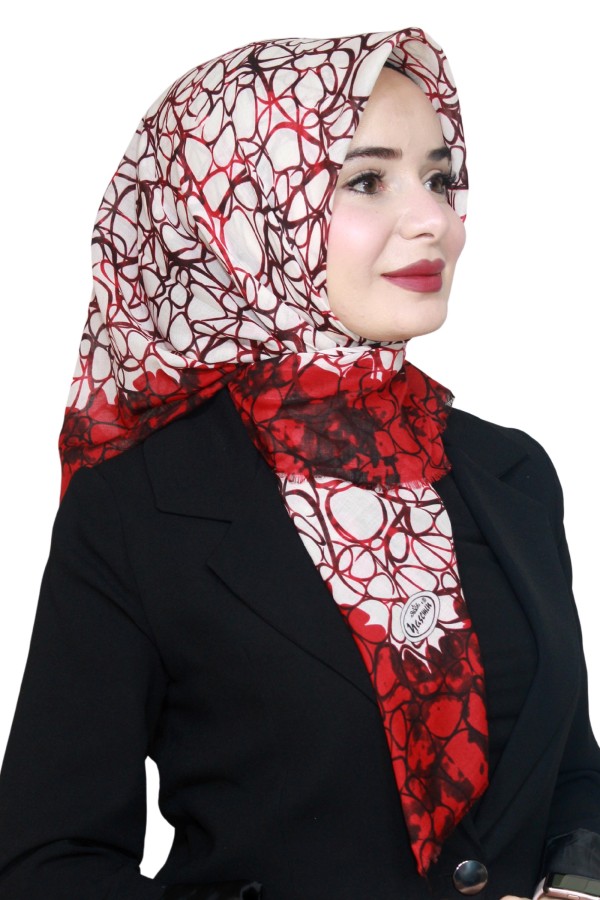 Yasemin Pamuk Flamlı Eşarp 1009-20