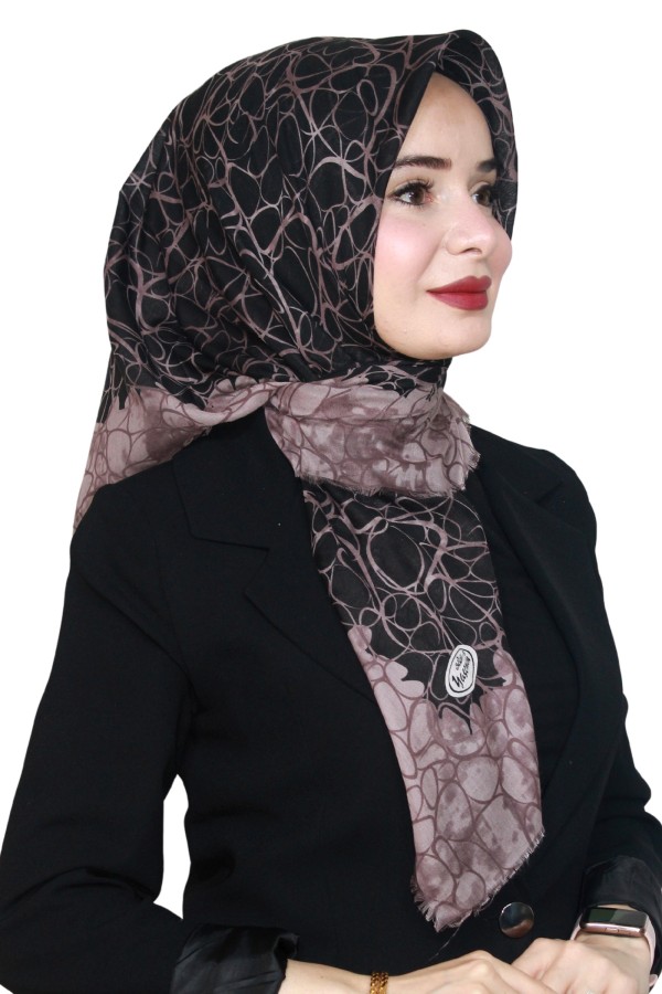 Yasemin Pamuk Flamlı Eşarp 1009-22