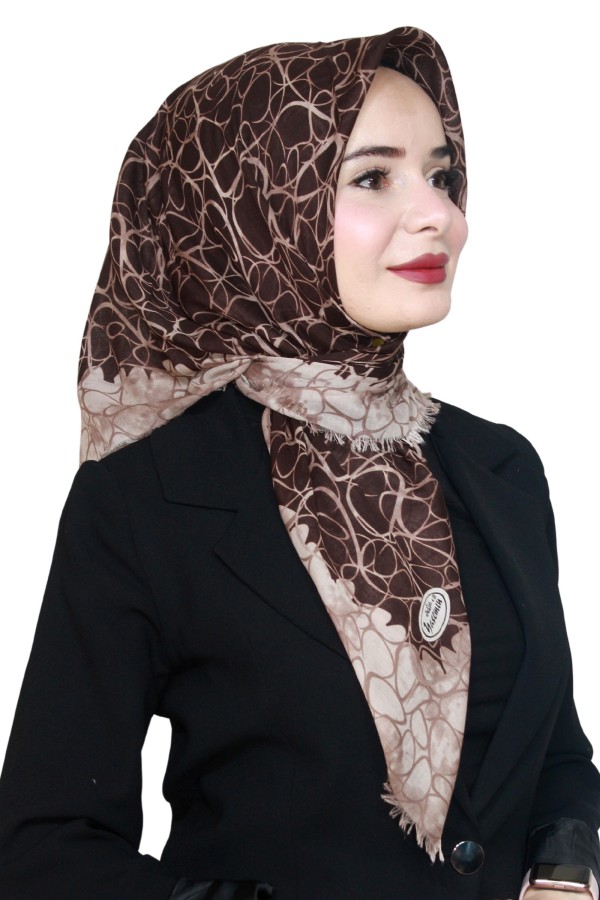 Yasemin Pamuk Flamlı Eşarp 1009-26