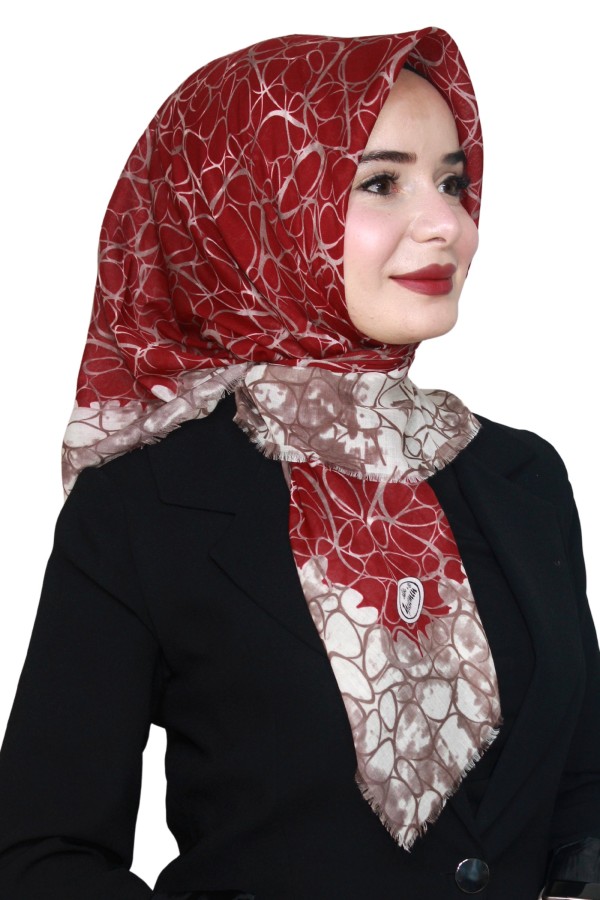 Yasemin Pamuk Flamlı Eşarp 1009-27
