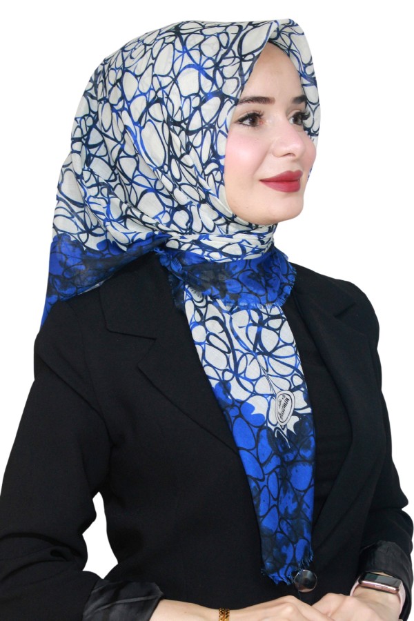 Yasemin Pamuk Flamlı Eşarp 1009-6