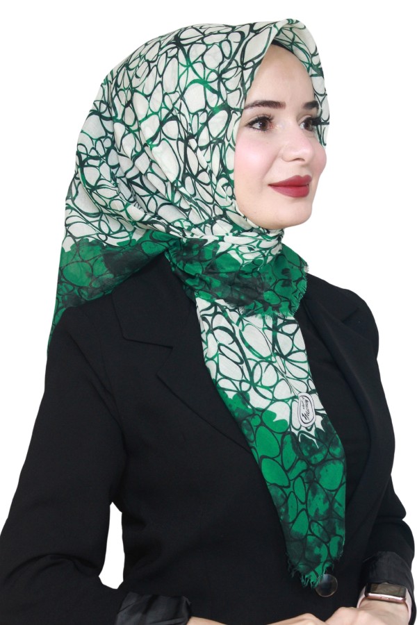 Yasemin Pamuk Flamlı Eşarp 1009-9