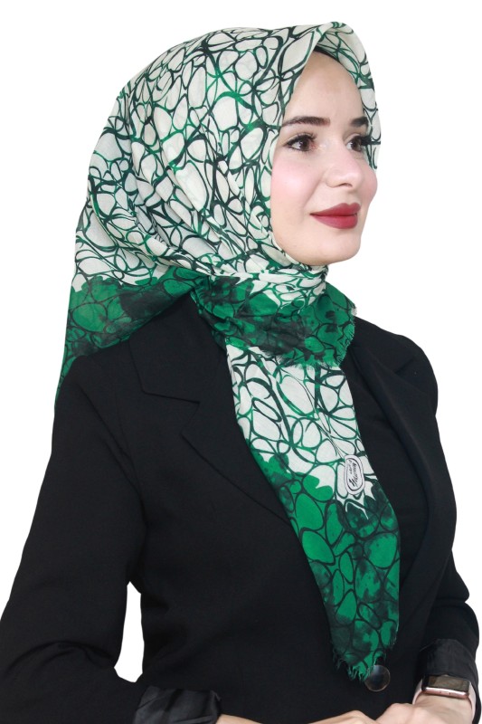 Yasemin Pamuk Flamlı Eşarp 1009-9