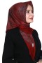 Yasemin Pamuk Flamlı Eşarp 1010-12