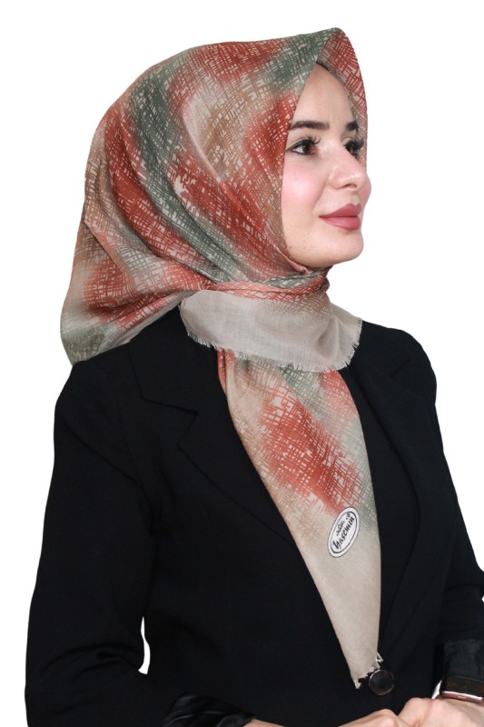 Yasemin Pamuk Flamlı Eşarp 1010-26