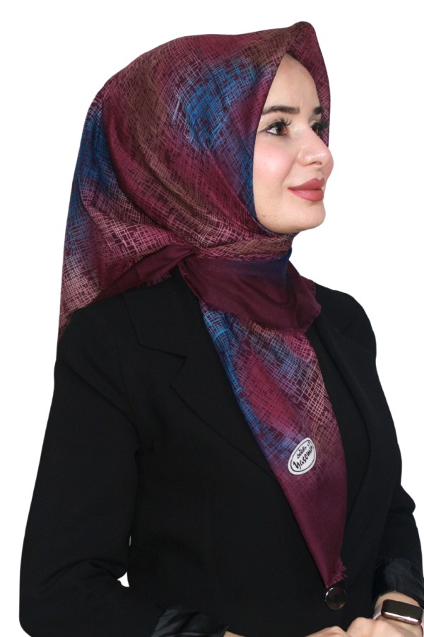 Yasemin Pamuk Flamlı Eşarp 1010-4