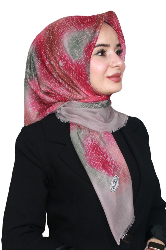 Yasemin Pamuk Flamlı Eşarp 1010-6