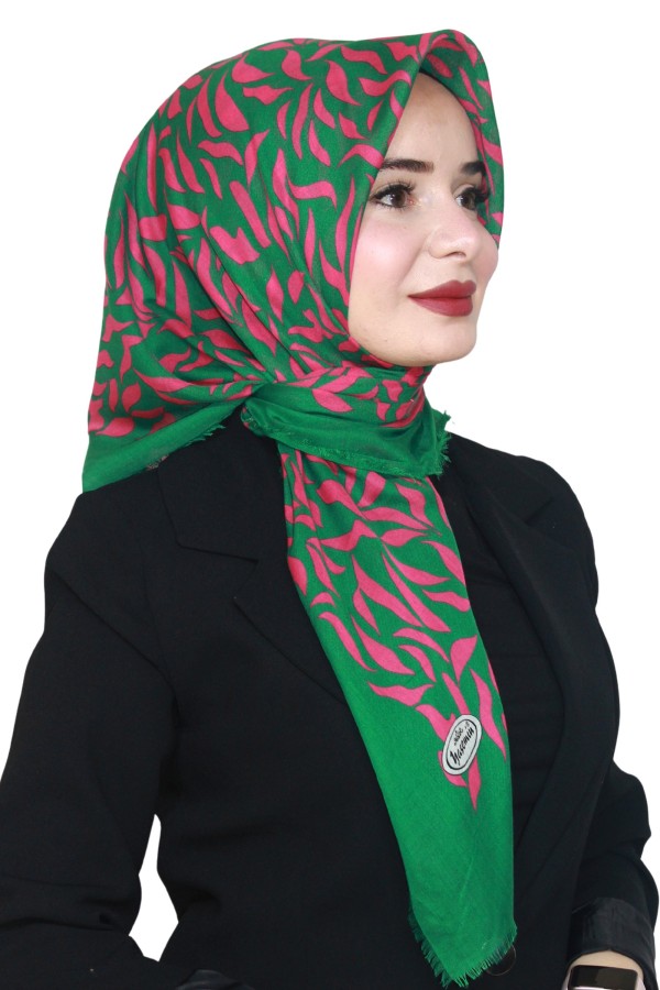 Yasemin Pamuk Flamlı Eşarp 1011-1