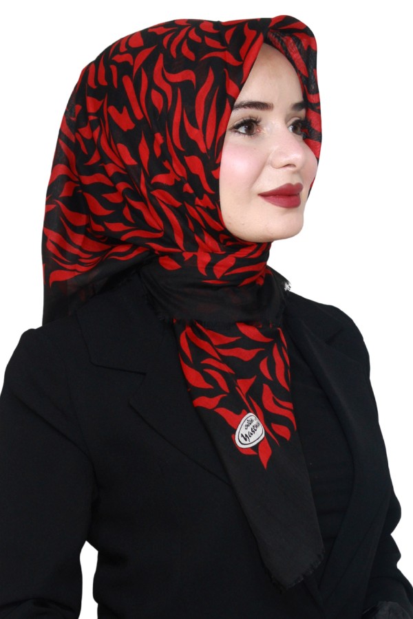 Yasemin Pamuk Flamlı Eşarp 1011-19