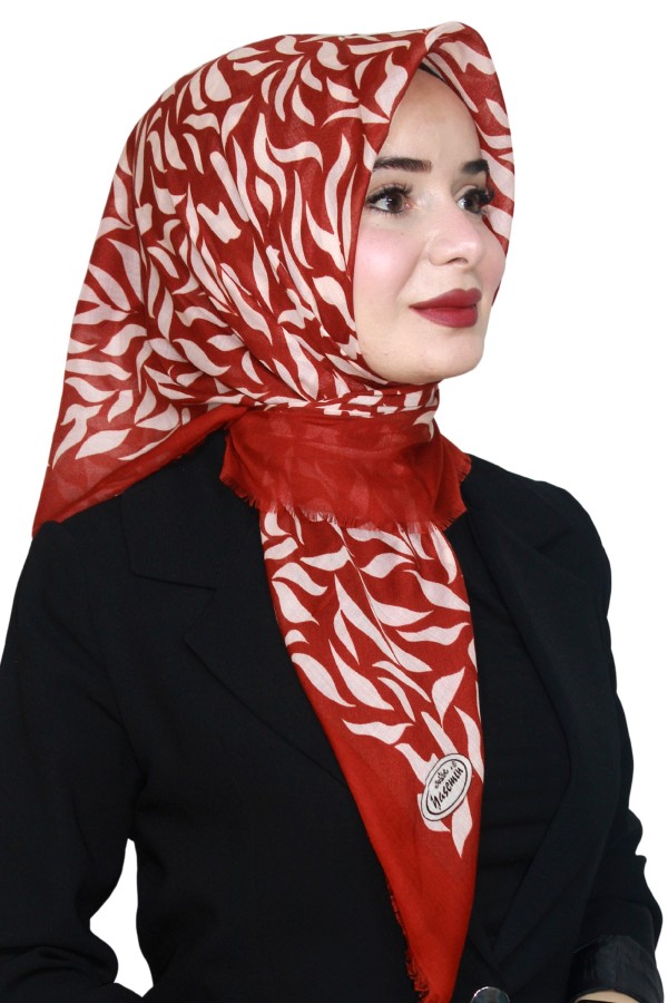 Yasemin Pamuk Flamlı Eşarp 1011-28