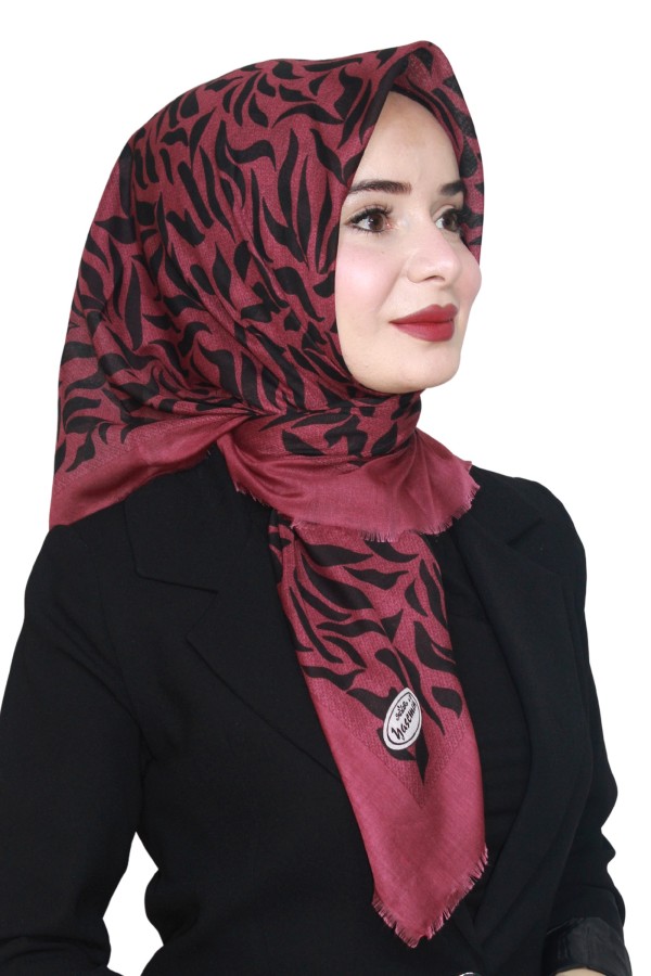 Yasemin Pamuk Flamlı Eşarp 1011-4