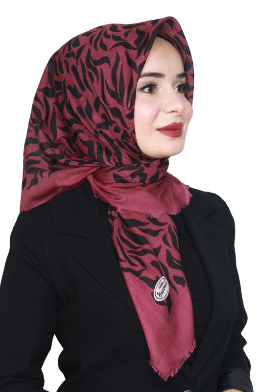 Yasemin Pamuk Flamlı Eşarp 1011-4