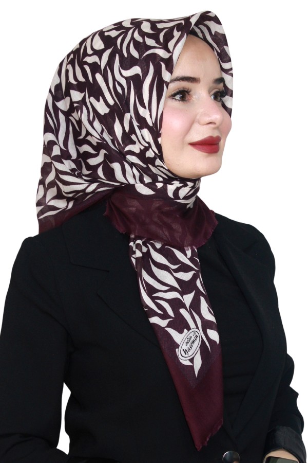 Yasemin Pamuk Flamlı Eşarp 1011-8