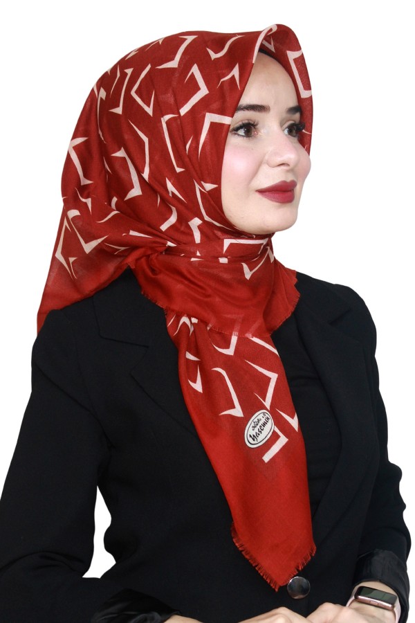 Yasemin Pamuk Flamlı Eşarp 1012-18