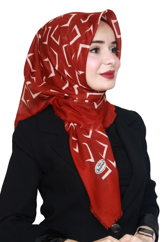 Yasemin Pamuk Flamlı Eşarp 1012-18