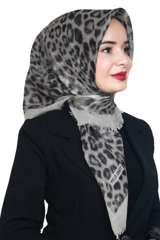 Pamuk Keten Flamlı Eşarp 1029-5