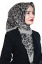 Pamuk Keten Flamlı Eşarp 1029-5