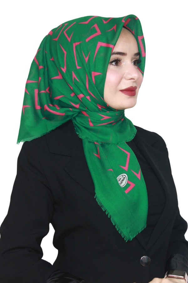 Yasemin Pamuk Flamlı Eşarp 1012-2