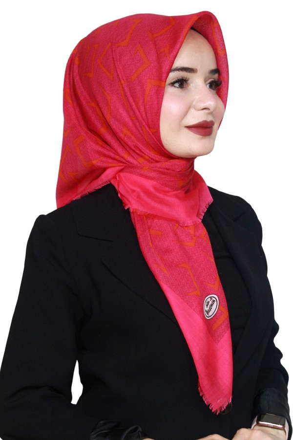 Yasemin Pamuk Flamlı Eşarp 1012-26