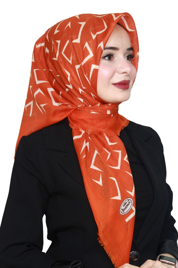 Yasemin Pamuk Flamlı Eşarp 1012-28