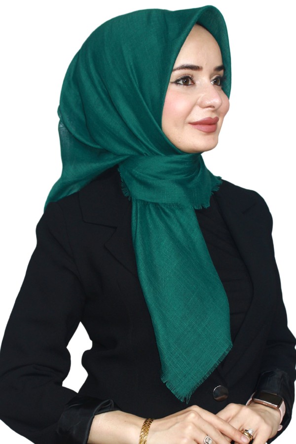 Tek Renk Flamlı Eşarp 1025-12