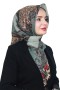 Pamuk Keten Flamlı Eşarp 1050-10