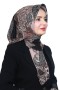 Pamuk Keten Flamlı Eşarp 1050-3