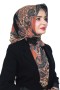 Pamuk Keten Flamlı Eşarp 1050-5
